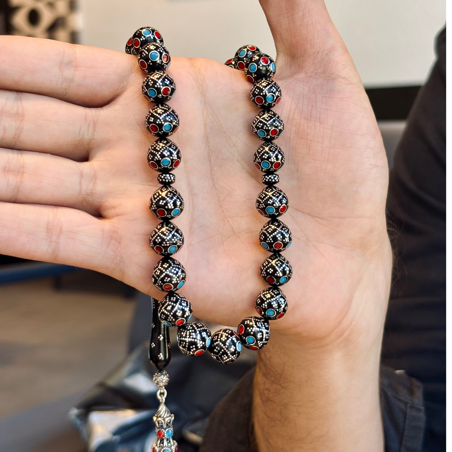 925 Sterling Silver Tassel Kuka Prayer Beads