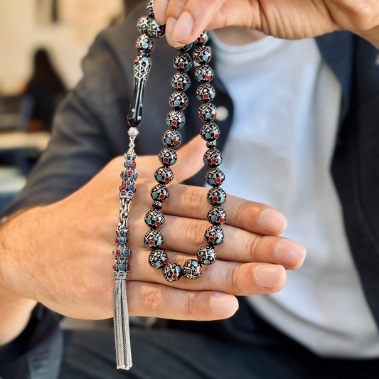 925 Sterling Silver Tassel Kuka Prayer Beads