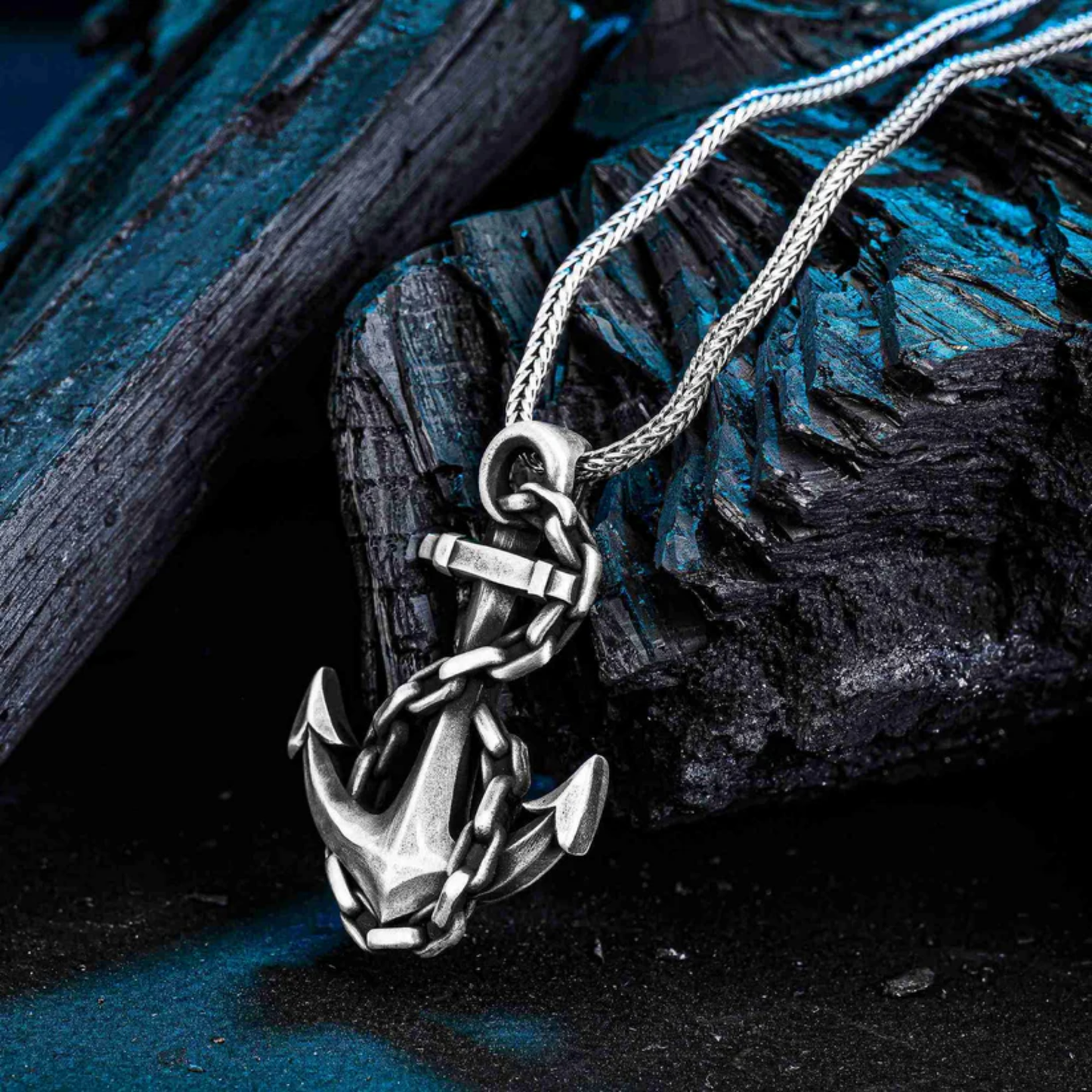 925 Ayar Gümüş Çapa Erkek Kolye