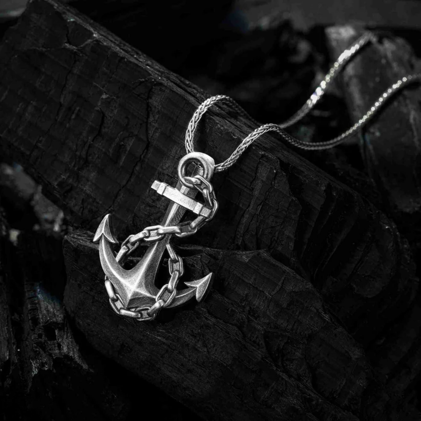 925 Ayar Gümüş Çapa Erkek Kolye