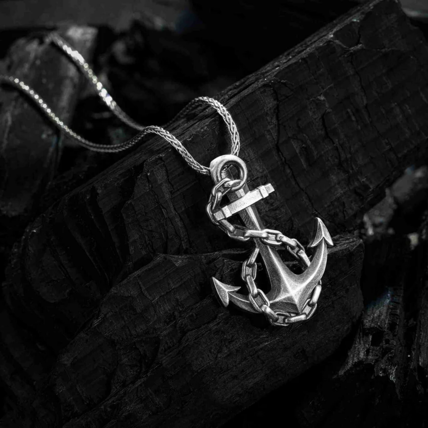 925 Ayar Gümüş Çapa Erkek Kolye